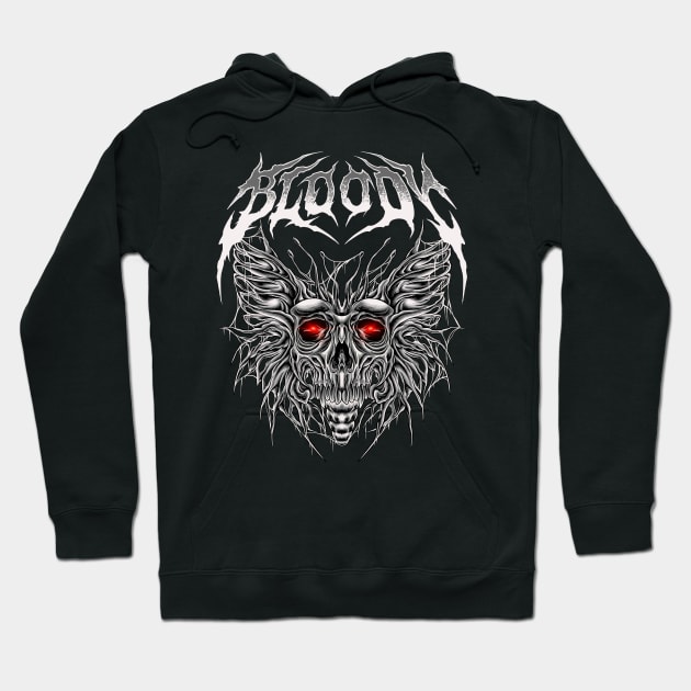 devil butterfly heavy metal Hoodie by TOSSS LAB ILLUSTRATION